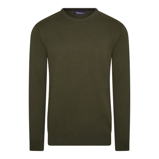 Ronde hals Army Green